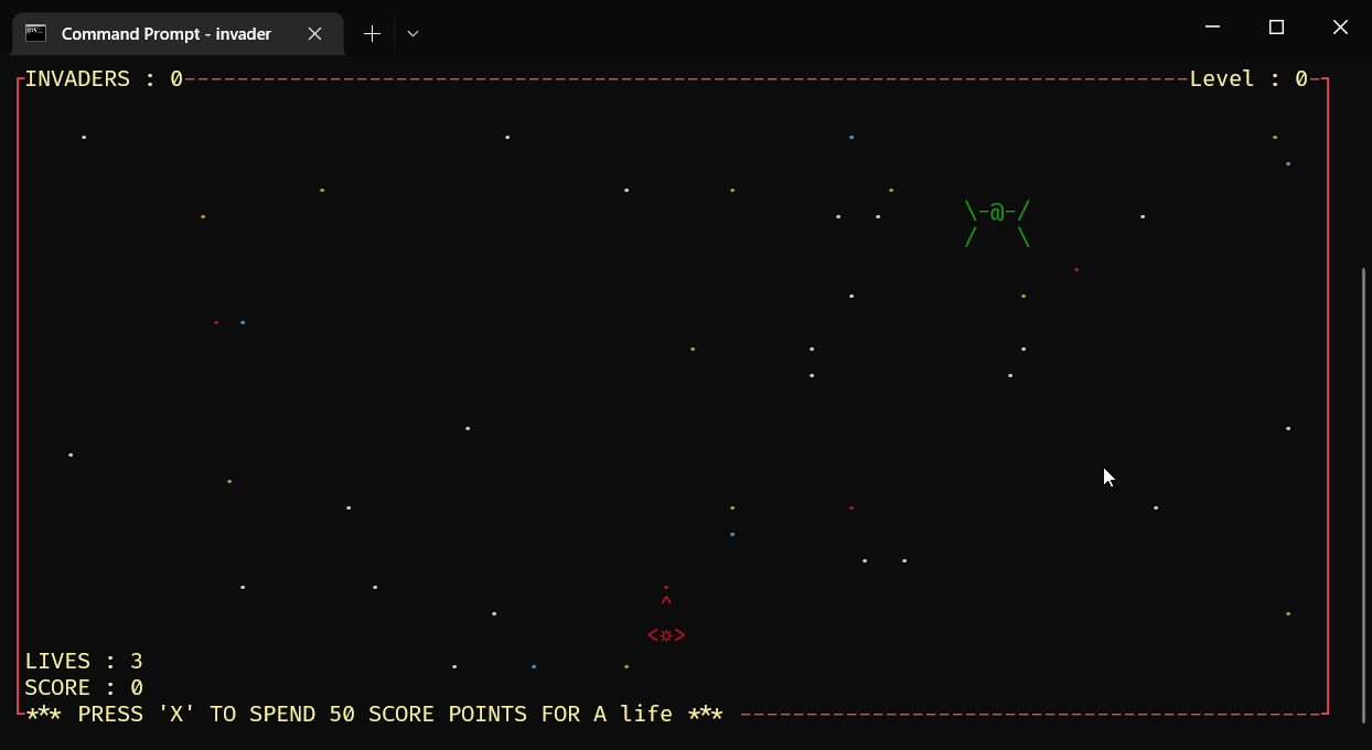 ASCII Invader