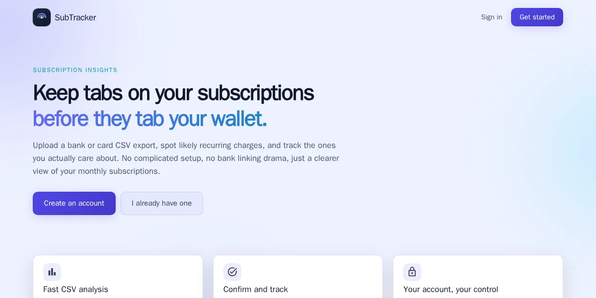Subtracker